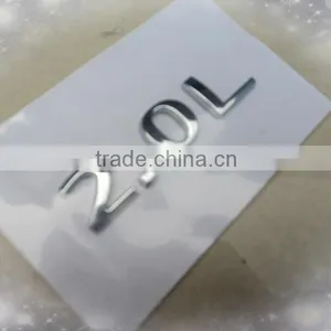 2.0L Truck Plastic Chrome Letters thumbnail-3