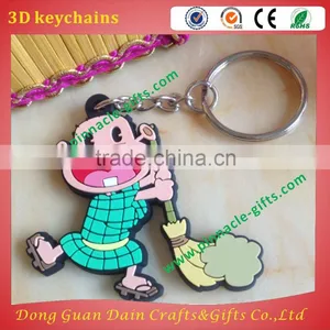2017 New Customized Designs 3D Soft Pvc Keychains thumbnail-1