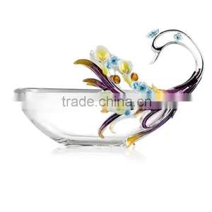 RORO Completeness Enamel Crystal Glass Fruit Holder thumbnail-1