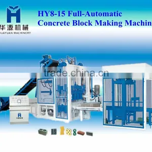HY-QT8-15Full-Automatic Concrete Block Making Machine Turkish Block Making Machines thumbnail-1