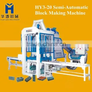 Cheaper Semi-auto Cement Multi Holes Brick Making Machinery(HY-QT3-20) thumbnail-1