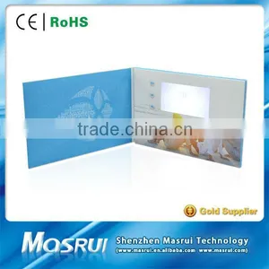 CE/ROHS 2014 Wholesale Factory Supply 2.4"2.8"3.5"4.3"5.0"7"10.1" LCD Screen Video Wedding Invitation Card thumbnail-1