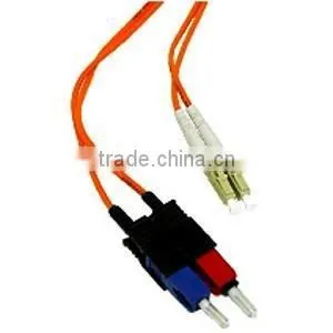 5m LC-SC 50/125 OM2 Duplex Multimode PVC Fiber Optic Cable thumbnail-1