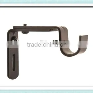 Extendable Metal Iron Curtain Rod Bracket For Window Decoration thumbnail-2