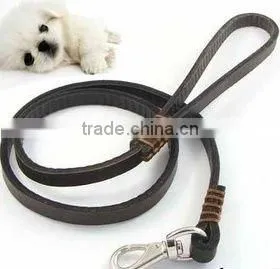 Fashion Flat Genuine Leather Dog Leashes thumbnail-1