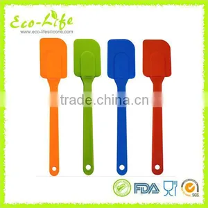 Set of 4 Non-Stick Silicone Spatula Turner With PP Handle , Silicone Kitchen Tools Set, Cake/Pizza Turner Spatulas thumbnail-4