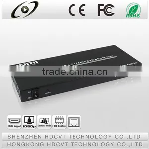 HDMI 1x4 Splitter Over CAT5e/6 Extender 1080p@60Hz@24 Bit/pixels thumbnail-2