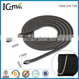 Gunmetal Stainless Steel Handbag Curb Chain Necklace For Bag Strap thumbnail-1