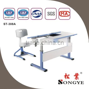 Durable and Hot Adjuatable Desk Chair , School Classroom Table Chair for Students thumbnail-1