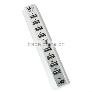 New 10 Ports USB HUB 2.0 High Speed With Charge Cable thumbnail-1