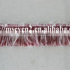 Good Looking Kintting Tassels Red and White Lace Trim for Garment Accessories thumbnail-2