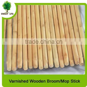 Well Straight Varnished Eco-friendly Wooden Broom Handle With High Quality thumbnail-1