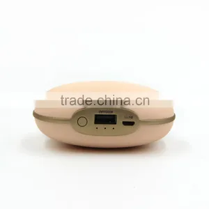 New Arrival Creative Cute Shell Design USB Rechargeable Hand Warmer 4000mAh Portable Hand Warmer With Make-up thumbnail-1
