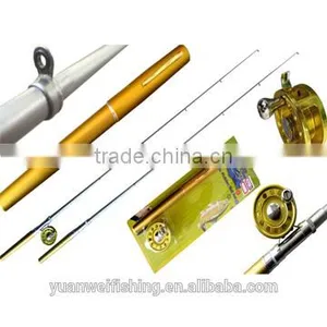 New-Model Mini Pocket Aluminum Alloy Pen Fishing Rod thumbnail-1