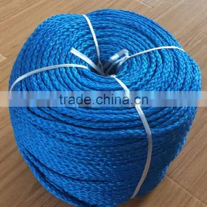 Blue Color 8mm PE 8 Strands Braided Rope, Hollow Braided Rope thumbnail-1
