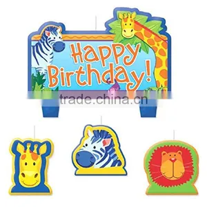 Personalized Handmade Color Painted Decorative Custom Birthday Candle Set thumbnail-1