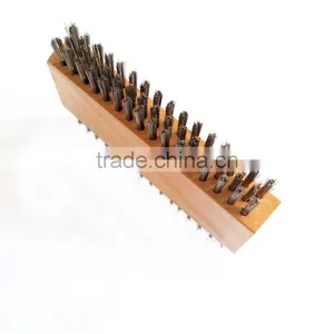 Stainless Steel Wire Bbq Brush With Wooden Handle thumbnail-1