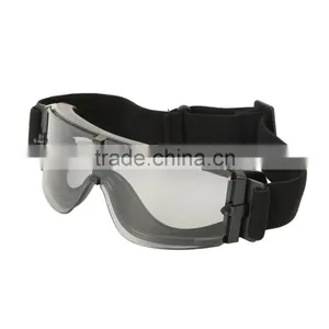 Black Racing Sport Anti-UV Motorcycle Scooter Riding Goggles Eyeware Adjustable thumbnail-2