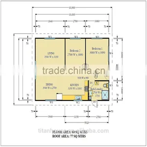 2 Bedroom Prefab Homes 60sqm thumbnail-3