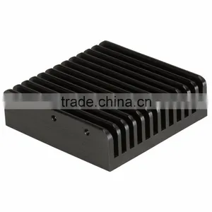 Black Anodizing Electronic Enclosures Aluminium Extruded Heat Sink thumbnail-1