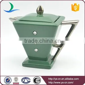 Silver Plated Ceramic Tea Set Made in China thumbnail-3