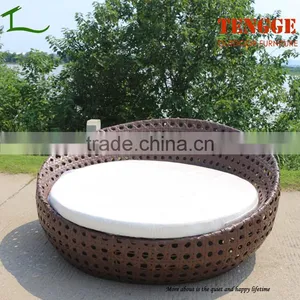 YH-8169 Rattan Wicker Sun Lounger Outdoor Rattan Sunbed thumbnail-1