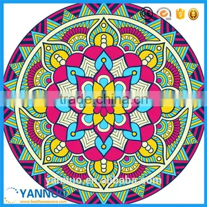 Large Round Donut Beach Towel Cotton Print For Stand by Custom thumbnail-3