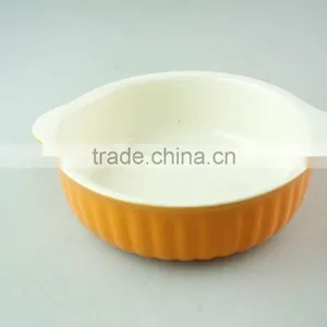 Glazed Ceramic Bake Plate With Handles, Durable Ceramic Bakeware thumbnail-4