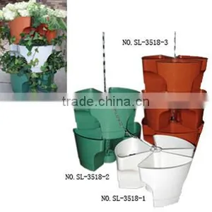 Plastic Stackable Hanging Planter thumbnail-1