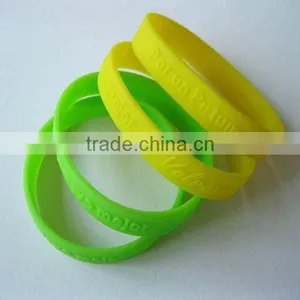 Single Color Silicone Bracelet or Wristband thumbnail-1