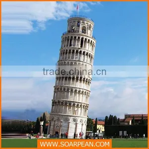 Custom Artificial Acrylic the Leaning Tower of Pisa Window Display Props thumbnail-2