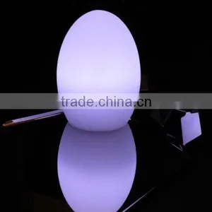 PE Material Rechargeable Led Used Table Light / High Quality RGB Full Color Changing Egged Shaped Led Table Lamp thumbnail-2