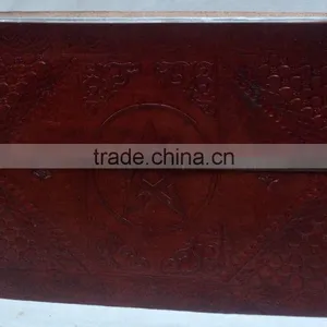 Handmade Vintage Strip Closer Embossed Leather Photo Album thumbnail-1