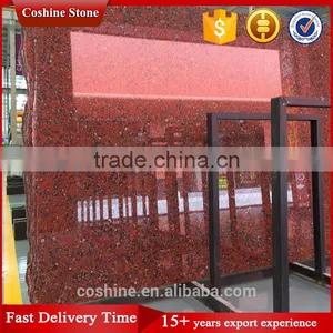 Hot Sale Hight Quality Rosso Santiago Granite Red Polished Slabs thumbnail-6