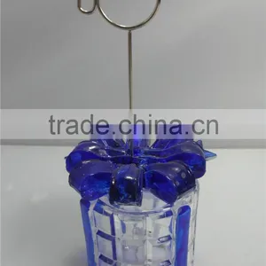High Quality Hot Sale Acrylic Led Christmas Decor Name Card Holder With Mini Gift Box thumbnail-6