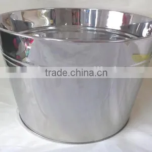 Large Size Party Ice Bucket, Metal Ice Bucket Stainless Steel Ice Bucket thumbnail-1
