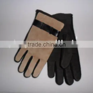 Black Pig Leather Glove for Riding thumbnail-1