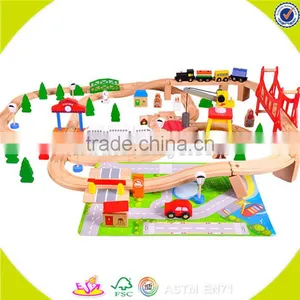 Wholesale Baby Wooden Toy Train New Design Kids Wooden Toy Train Interesting Children Wooden Toy Train W04C012 thumbnail-4