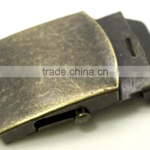 Antique Brass 1-1/2" Stamping Steel, Hot Sale Garment Cloth Metal Stamping Steel Military Belt Buckle With Tip thumbnail-5