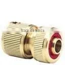 Solid Brass EU Standard Quick Hose Connector 1/2" 5/8" 3/4" Hose Regular High Quality Brass Hose Fitting for Machined Parts thumbnail-1