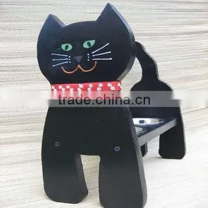 Stainless Steel Bowls With Wooden Stand for Cat thumbnail-1