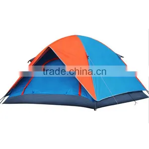 Outdoor Camping Double Layer 3-4 Person Family Water Proof Tent thumbnail-1