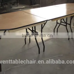 Multifunctional Outdoor and Indoor Wooden Dining 200cm Folding Table thumbnail-6
