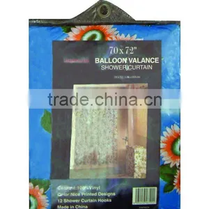 Plastic Pritned Shower Curtain Cheap Factory Price thumbnail-1