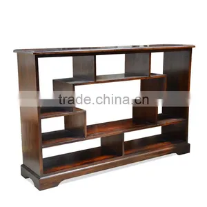 Bookcase Iberia Walnut Teak Wood Furniture thumbnail-2