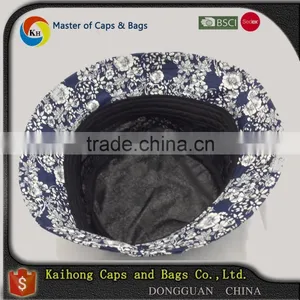 Fashion High Quality Bucket Hat of Floral Fabric thumbnail-5