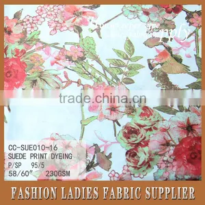 New Design Suede Print Dyeing With Brids for Girl's Garment 100%poly Printed Georgette 110gsm thumbnail-2