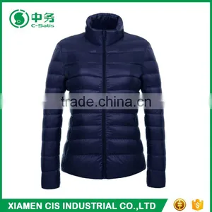 2017 New Product Comfy Windproof Women Winter Ultra Light Down Jacket thumbnail-5