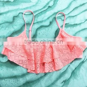 Hot Sale Swimsuit High Quality Crochet Fabric Girls Glamour Sexy Bikini thumbnail-2