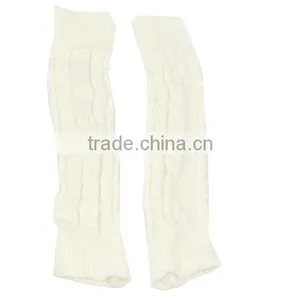 Women Arm Warmer Knitting Wool Fingerless Long Gloves Leisure Korean Glove 7869 thumbnail-1